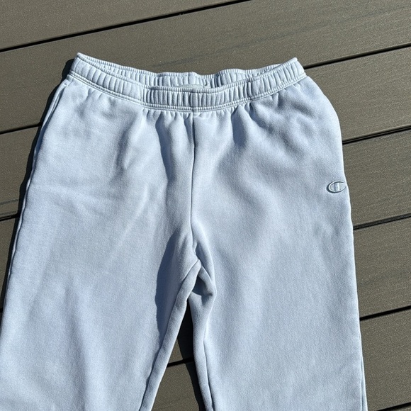 Champion Baby Blue Jogger Sweatpants Relaxed Fit Women's Size Medium - Picture 2 of 7